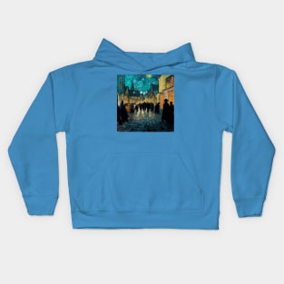 Starry Night in Diagon Alley Kids Hoodie